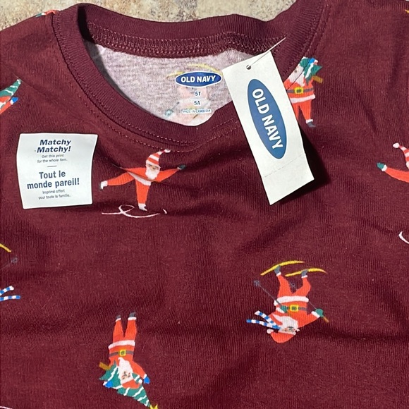 Old Navy Santa’s ski trip jammies pajama set NWT - Picture 2 of 2